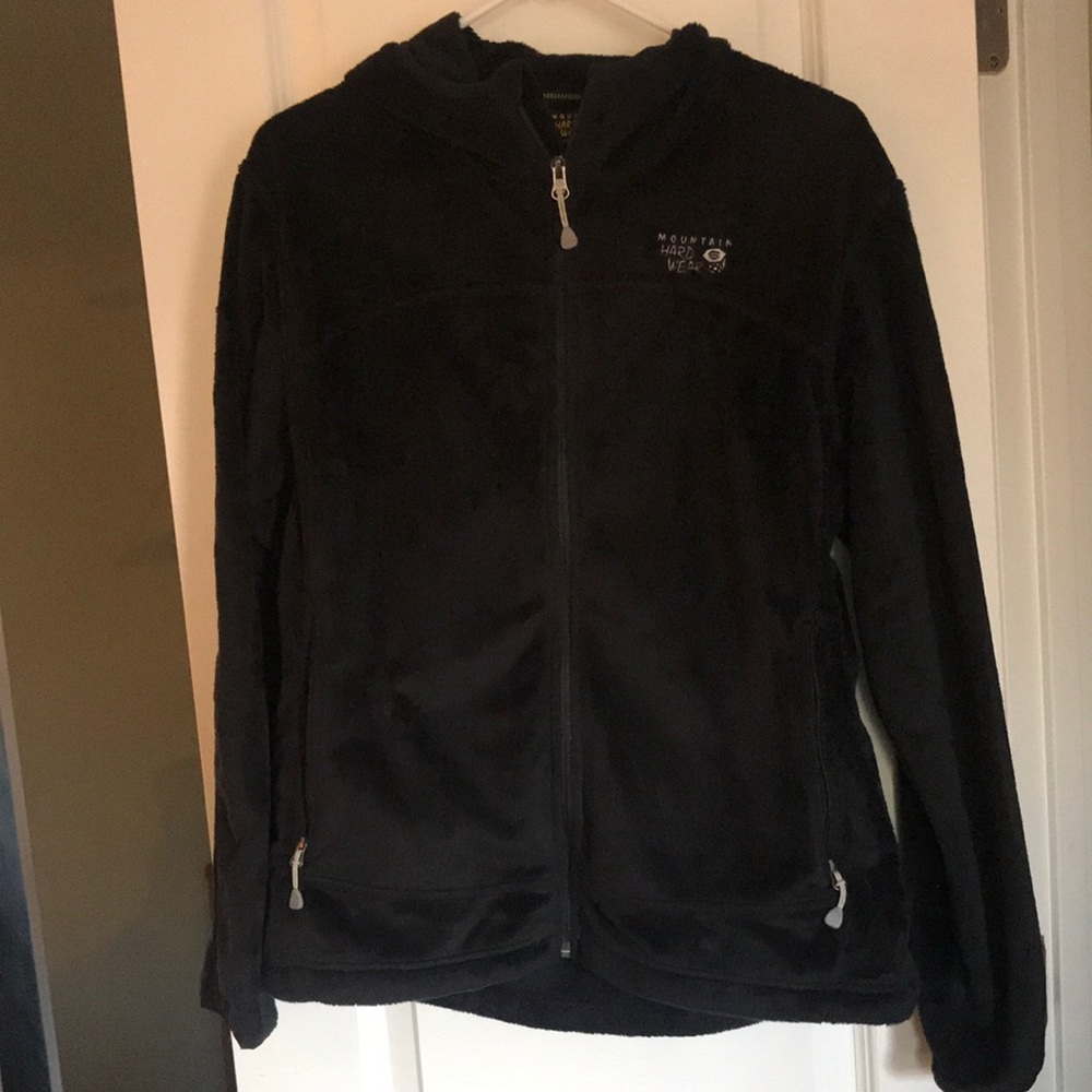 Mountain Hardwear Women’s super soft black full zip hoodie Size L